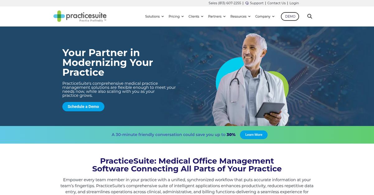 Practice Suite Homepage