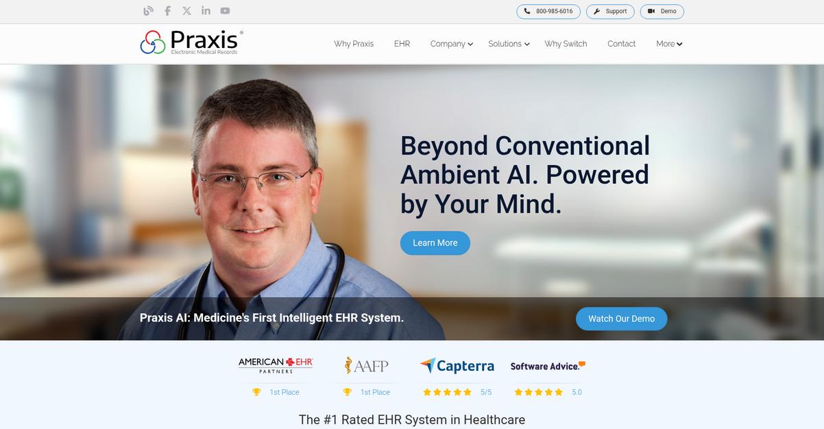 Praxis Emr Homepage