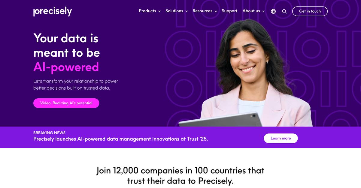 Precisely Homepage