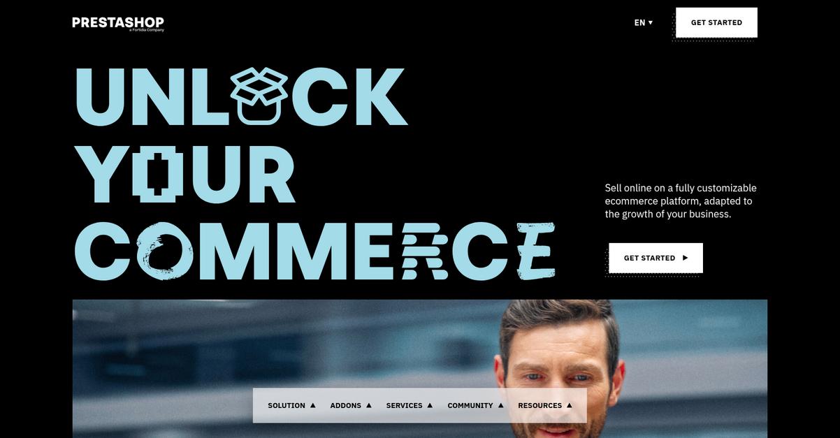 Presta Shop Homepage