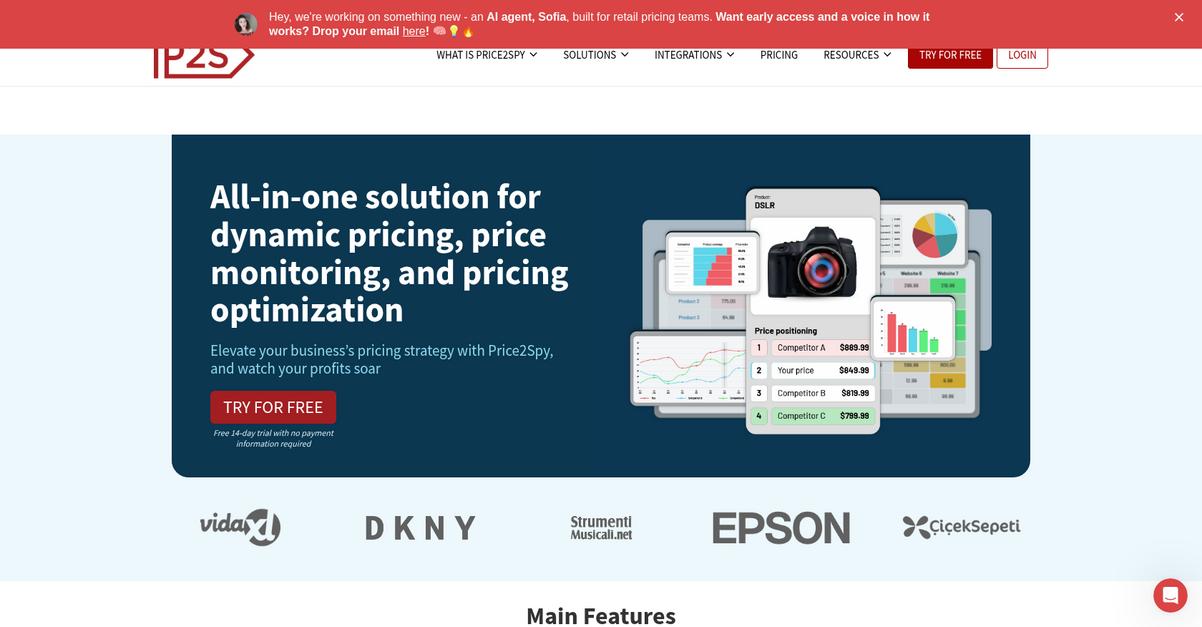 Price2spy Homepage