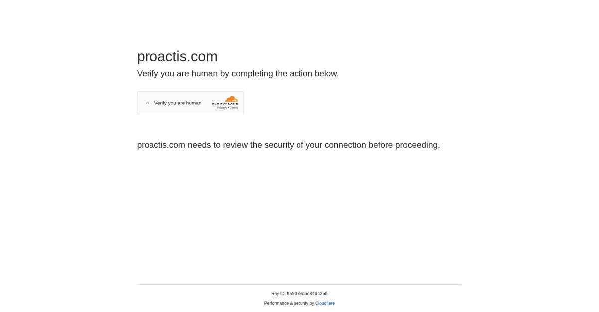 Proactis Homepage