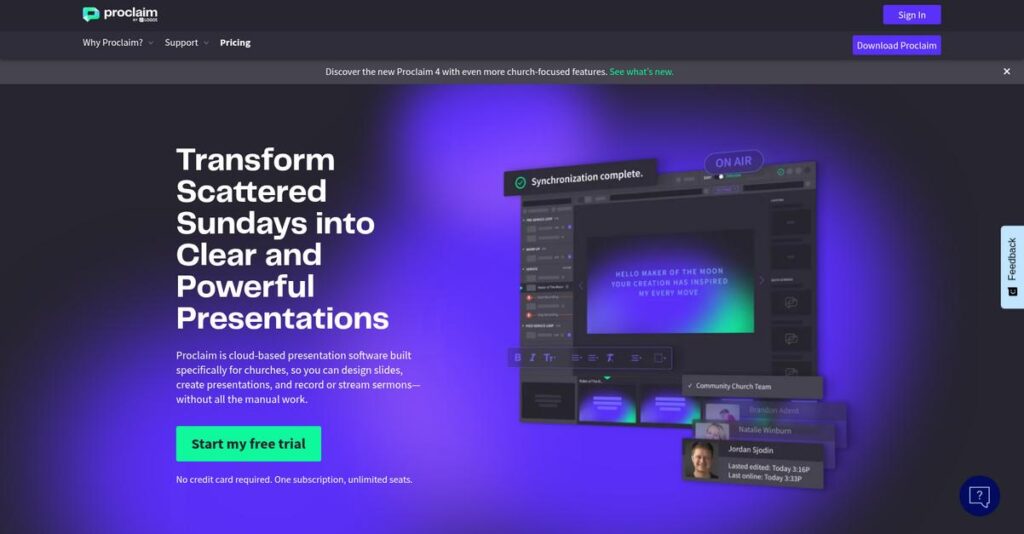 Proclaim Homepage