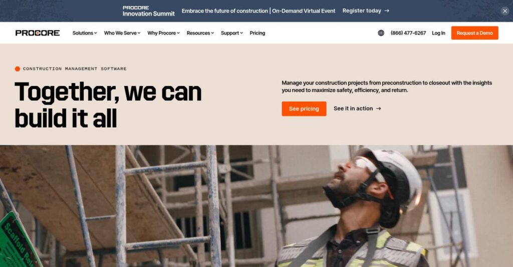 Procore Homepage