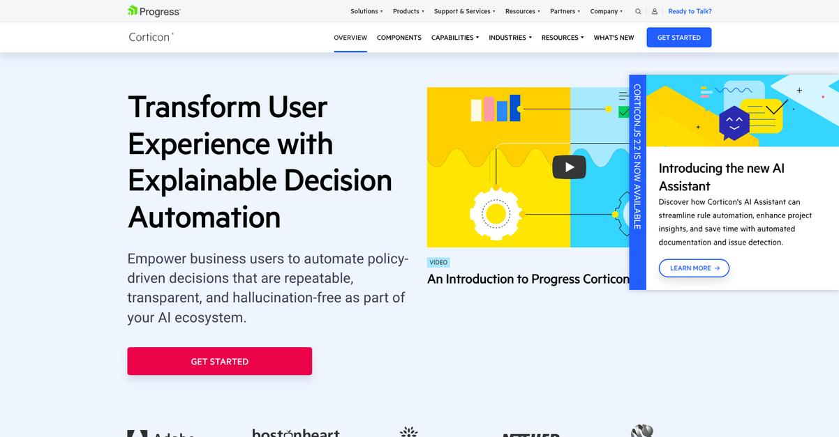 Progress Corticon Homepage