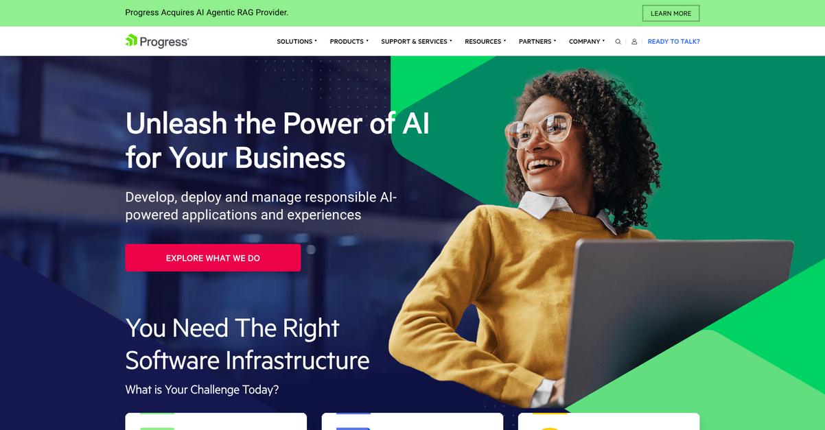 Progress Software Homepage
