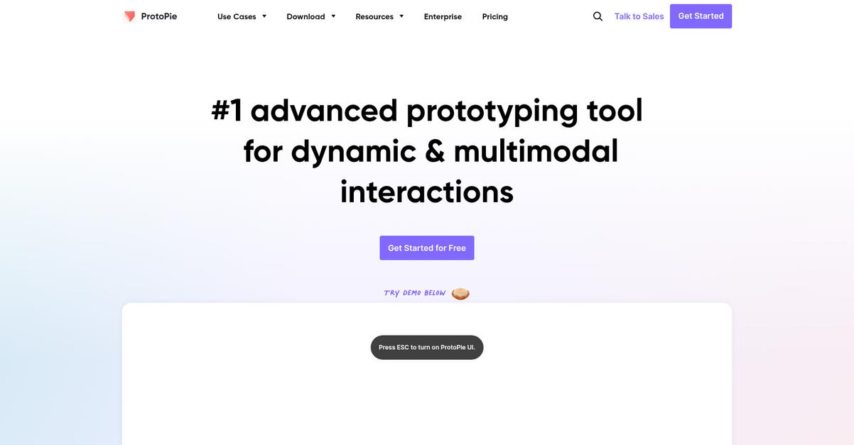 Proto Pie Homepage