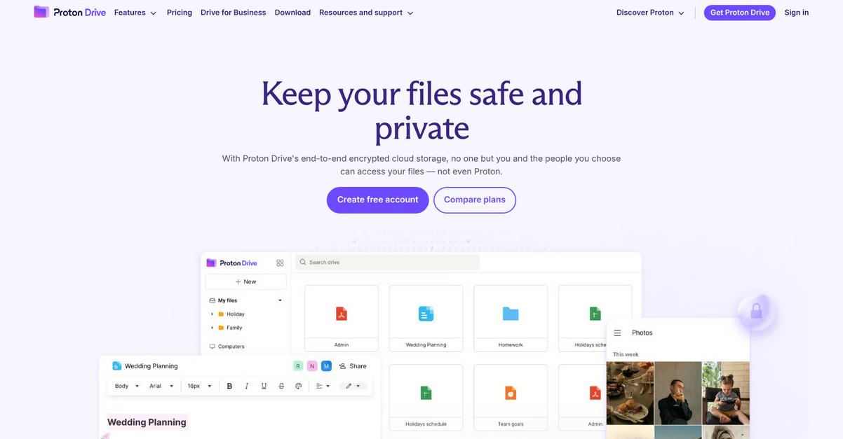 Proton Homepage 1
