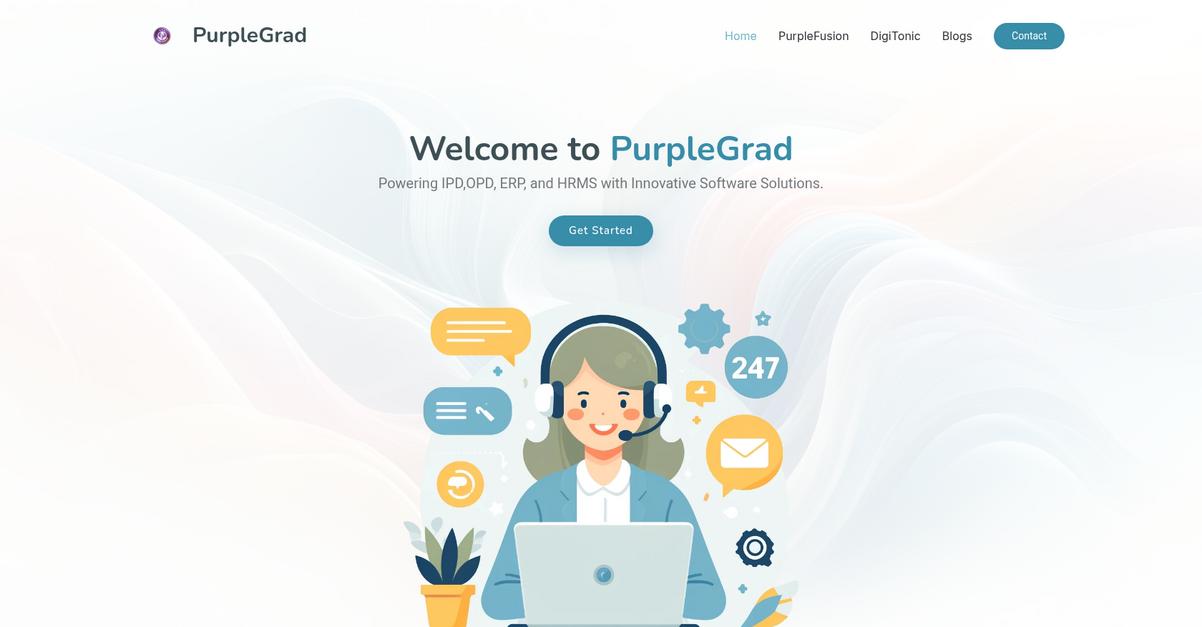 Purple Grad Homepage