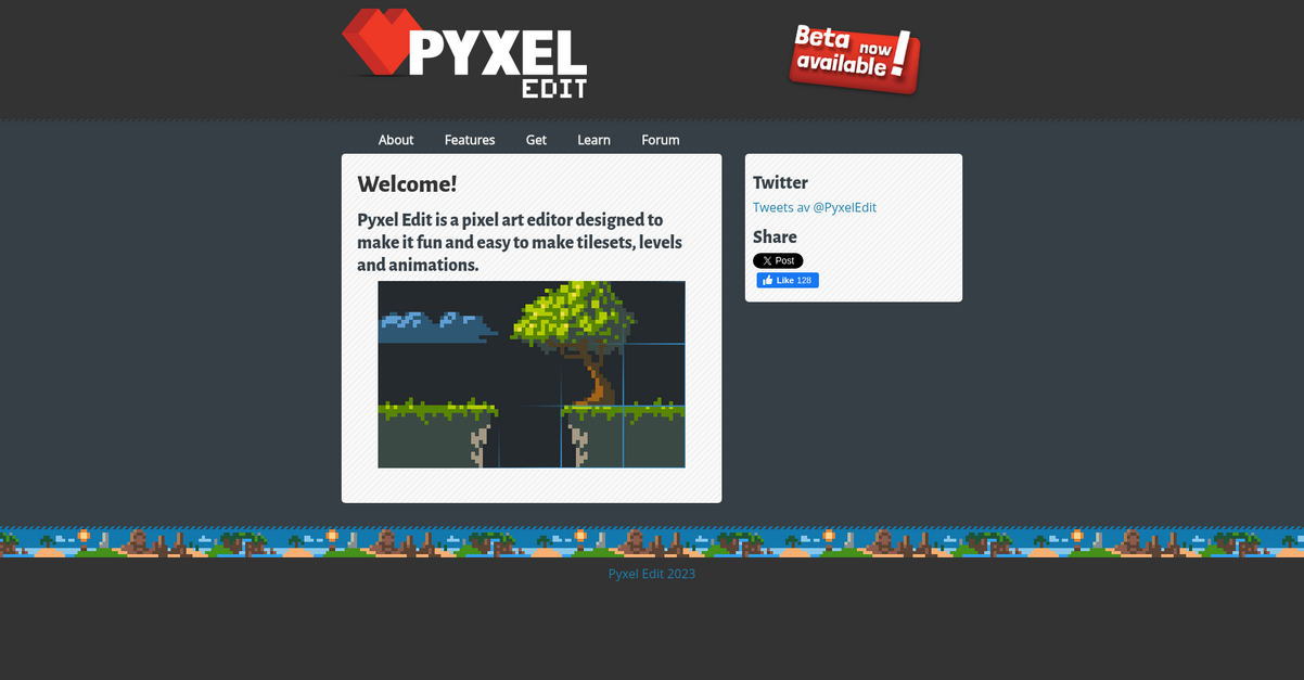 Pyxel Edit Homepage