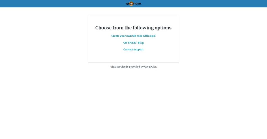 QR TIGER Homepage