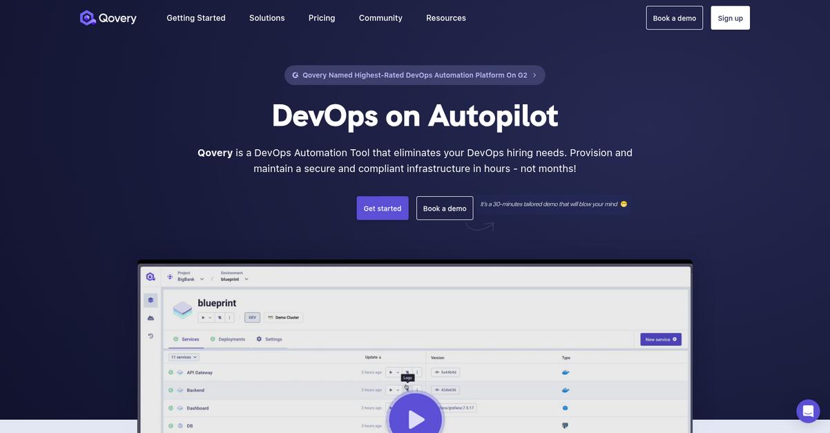 Qovery Homepage