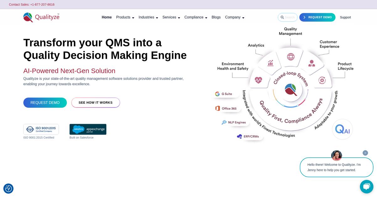 Qualityze Homepage