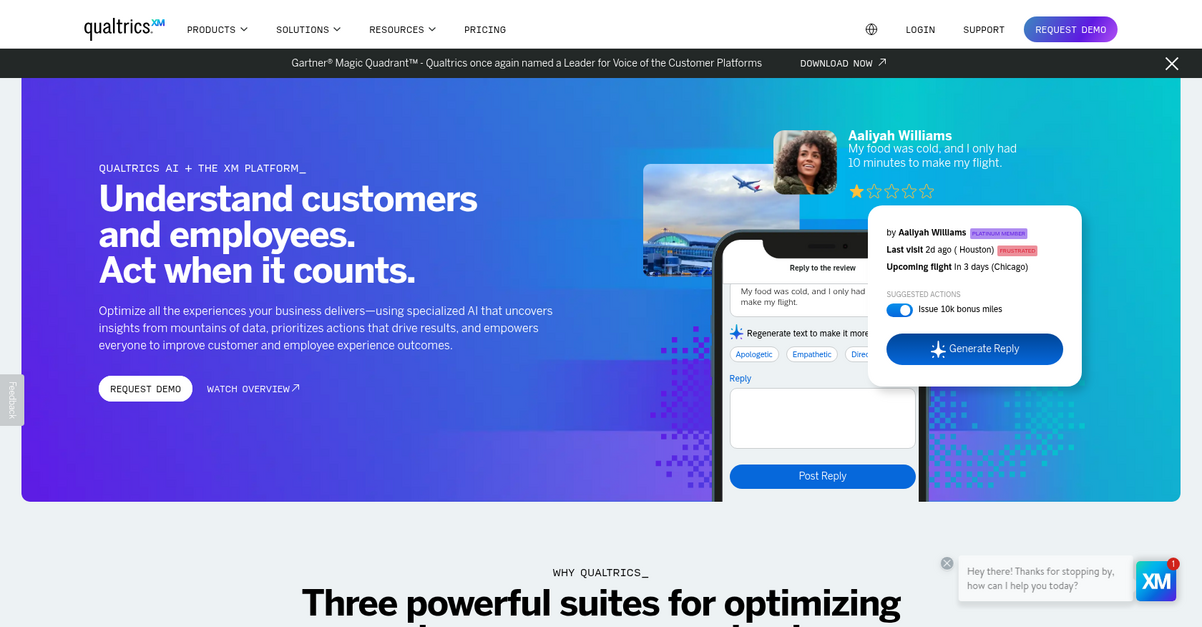 Qualtrics Homepage