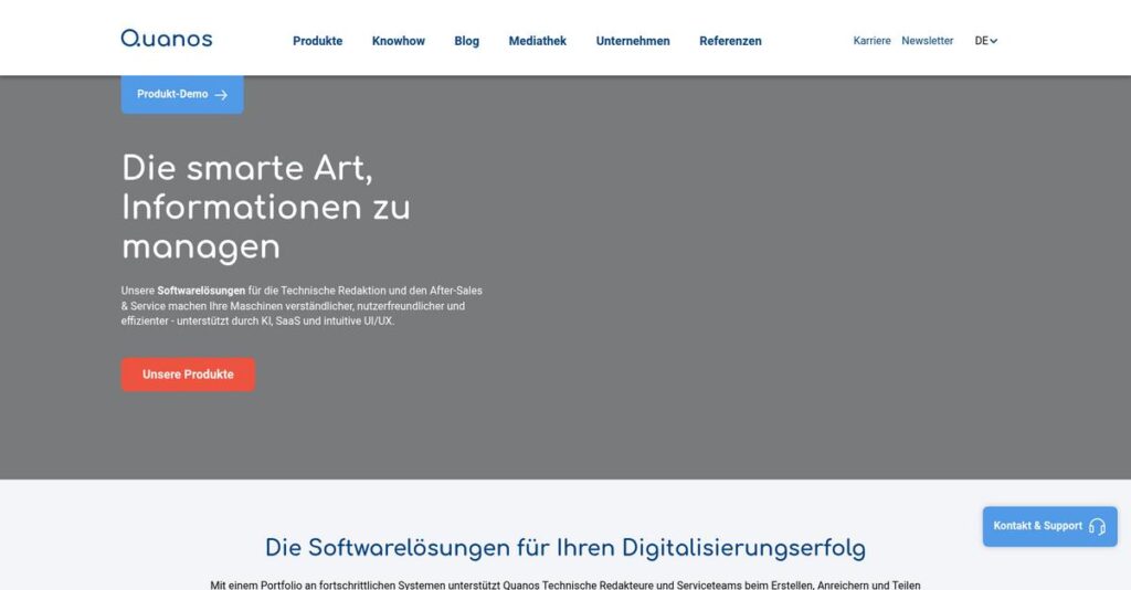 Quanos Homepage