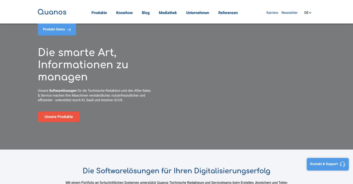 Quanos Homepage