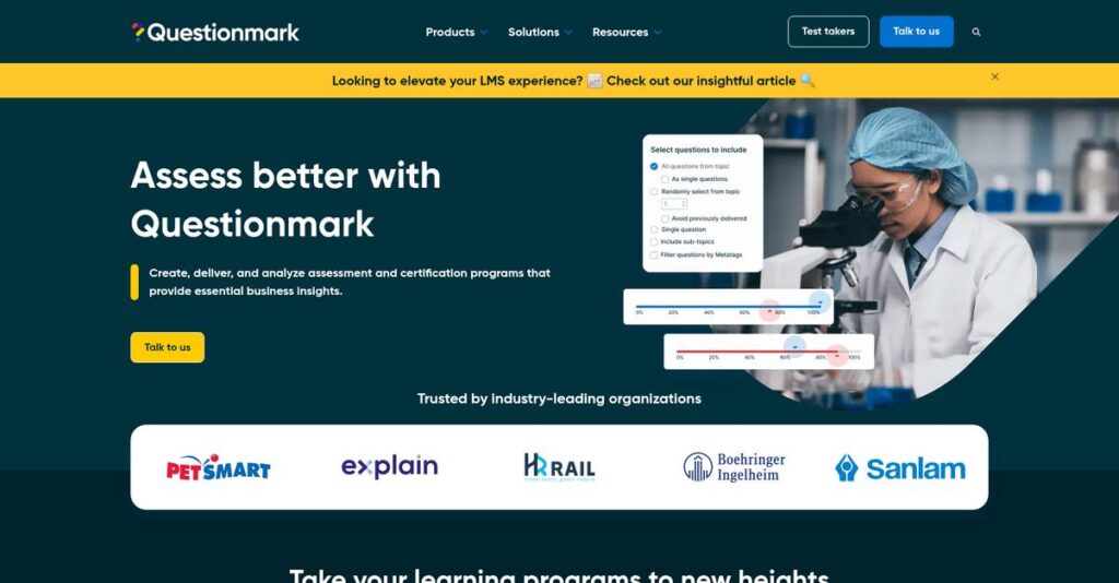 Questionmark Homepage