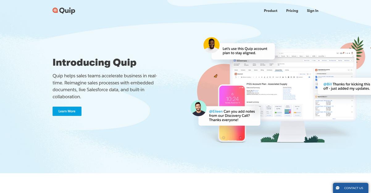 Quip Homepage