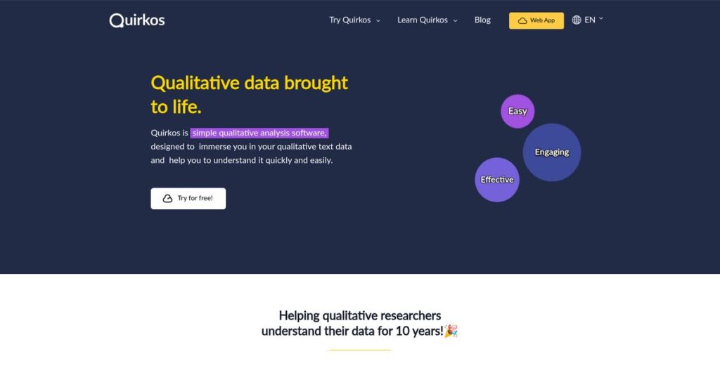 Quirkos Homepage