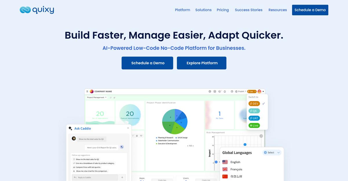 Quixy Homepage