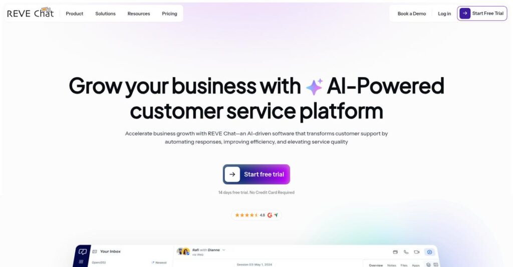 REVE Chat Homepage
