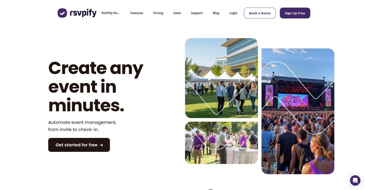 Rsvpify Homepage