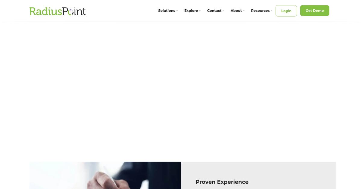 Radius Point Homepage