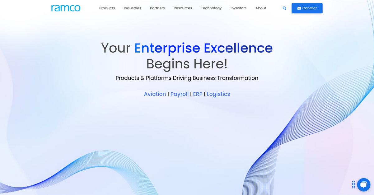 Ramco Systems Homepage