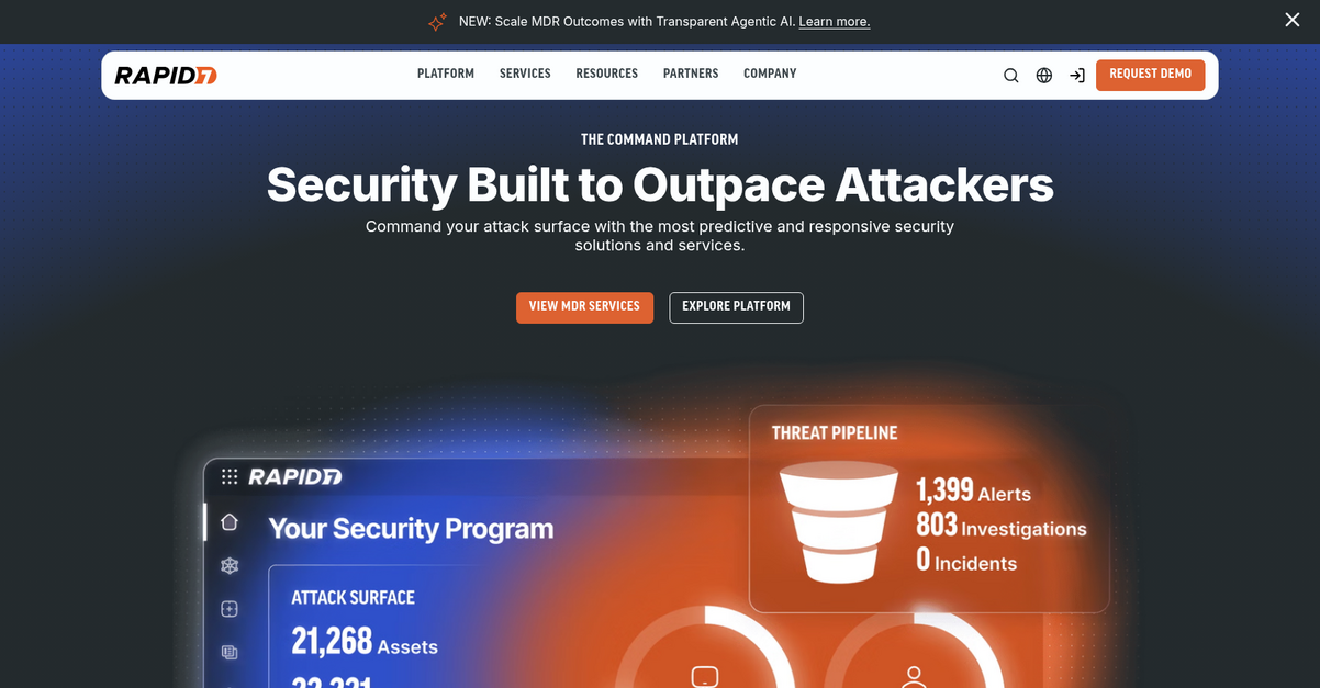 Rapid7 Homepage