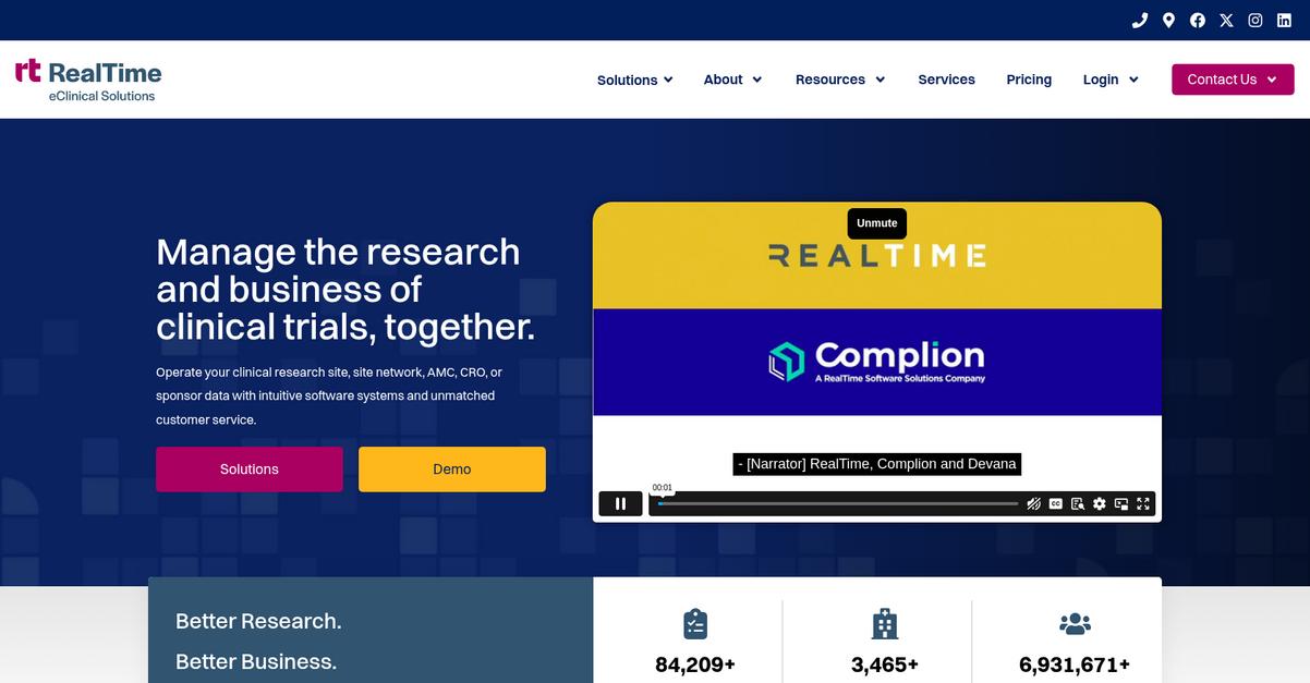 Real Time E Clinical Solutions Homepage