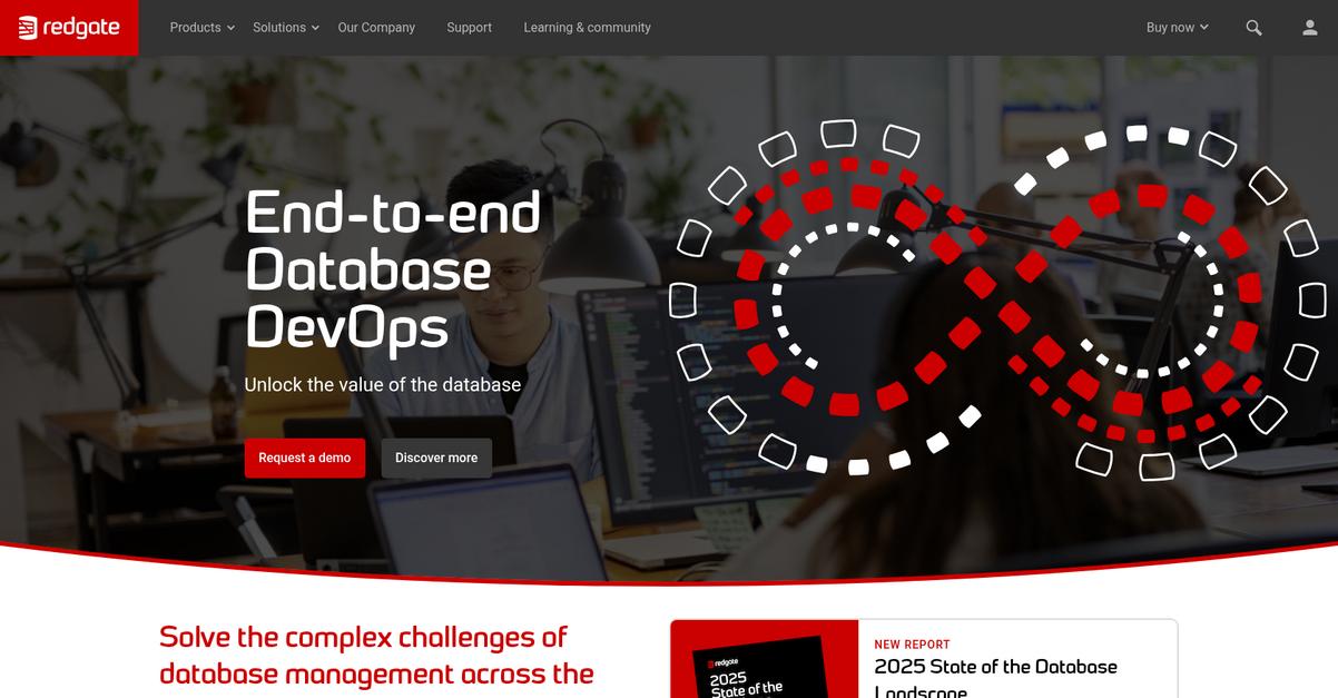 Redgate Software Homepage