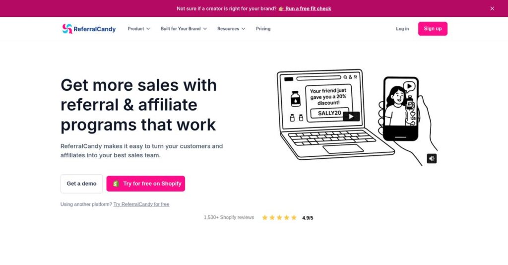 ReferralCandy Homepage