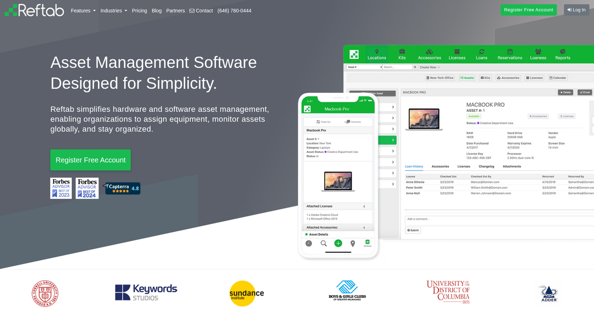 Reftab Homepage
