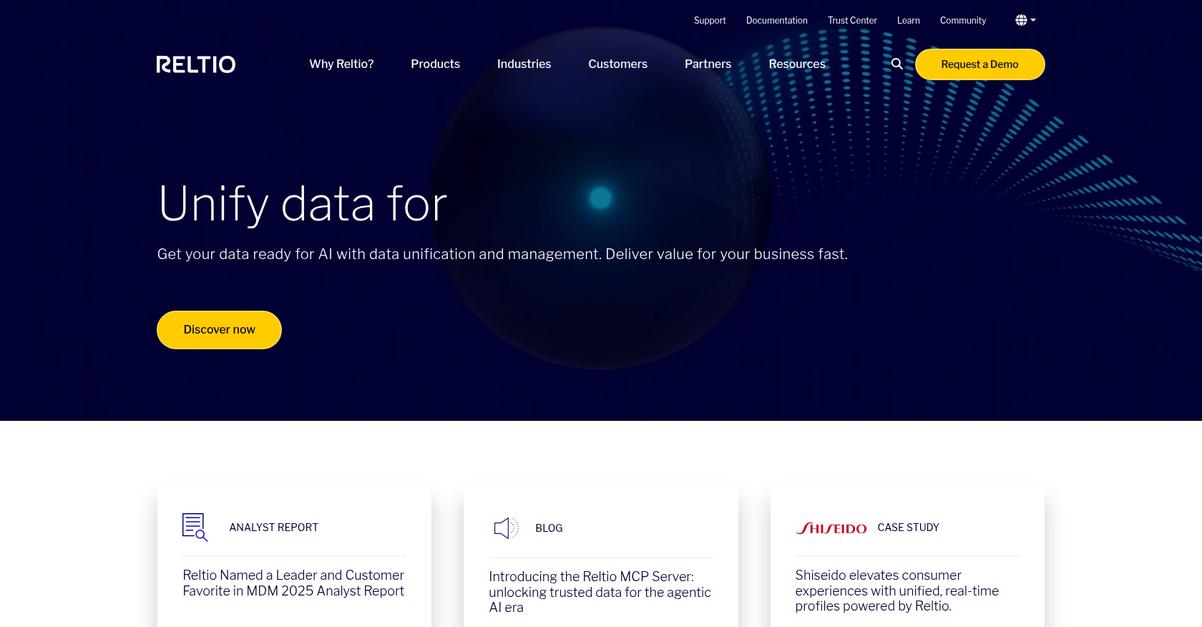 Reltio Homepage