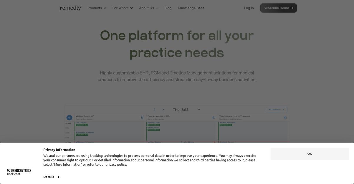 Remedly Homepage