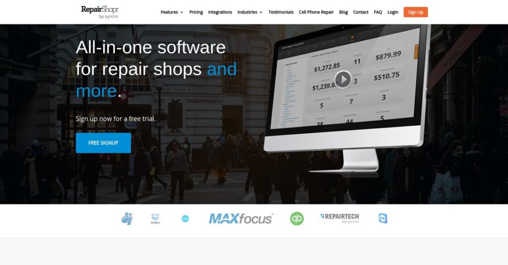 RepairShopr Homepage