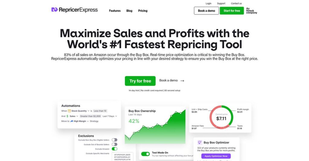 RepricerExpress Homepage