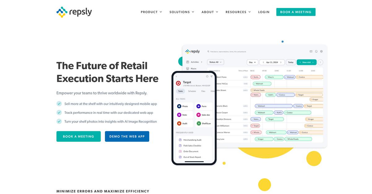 Repsly Homepage