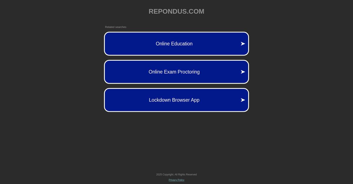 Respondus Homepage 1