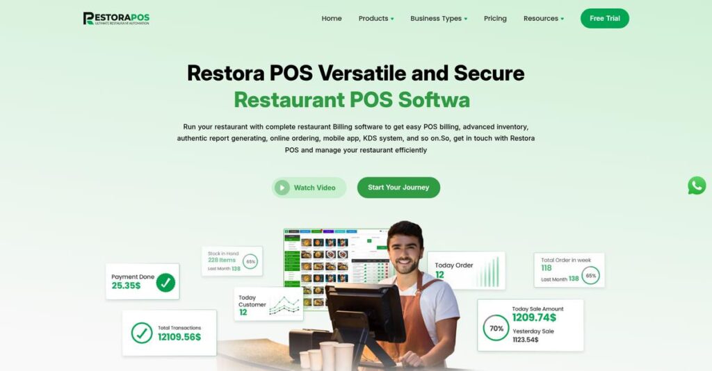 Restora POS Homepage