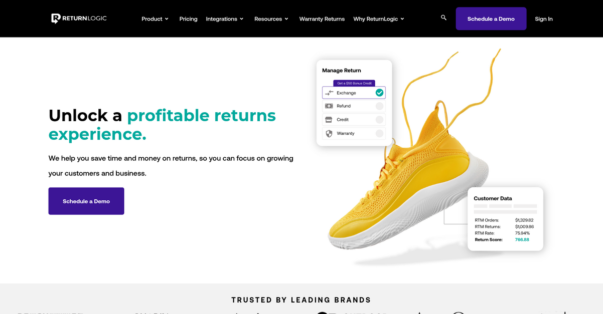Return Logic Homepage