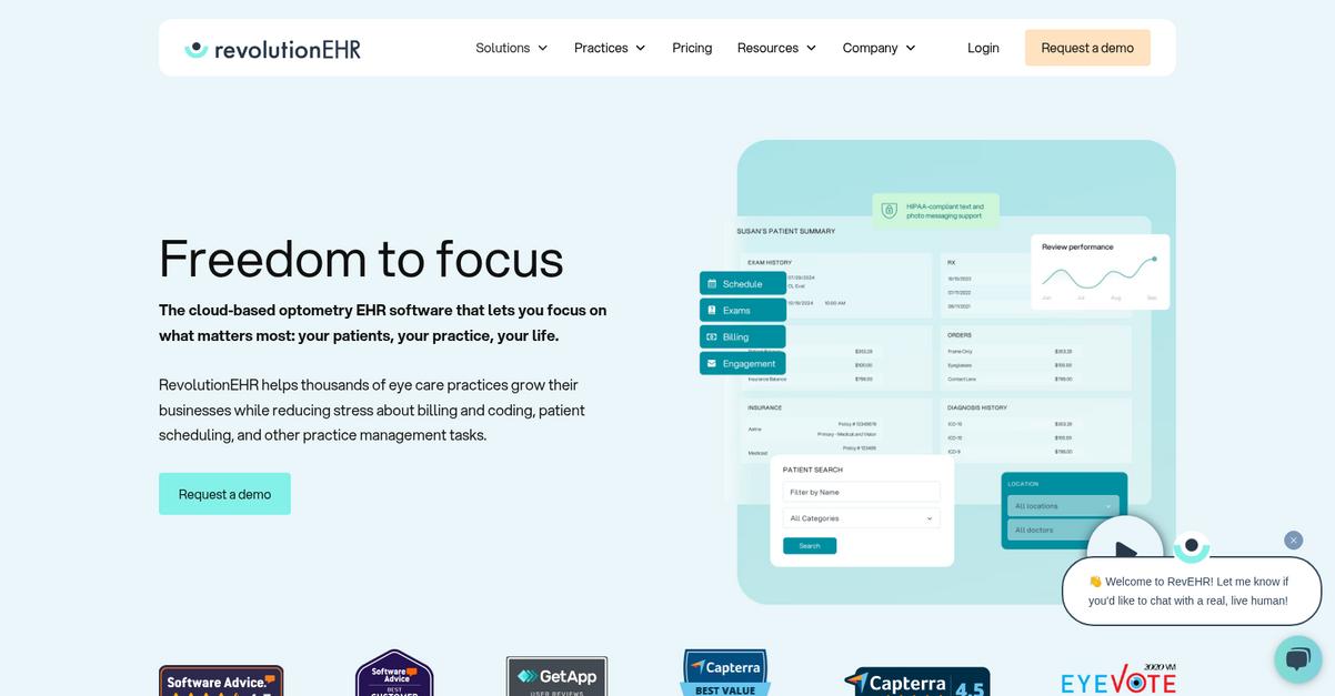 Revolution Ehr Homepage