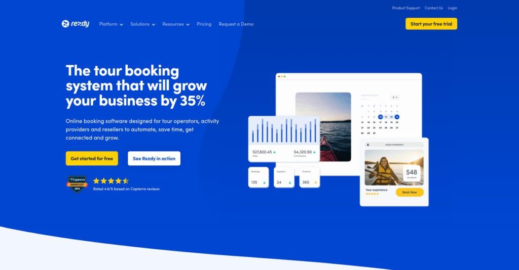 Rezdy Homepage