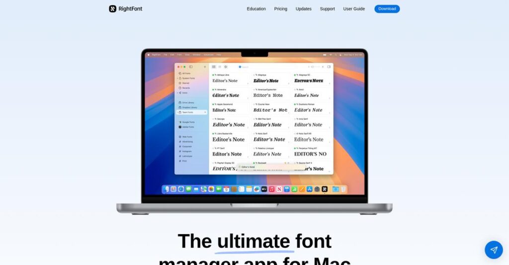 RightFont Homepage