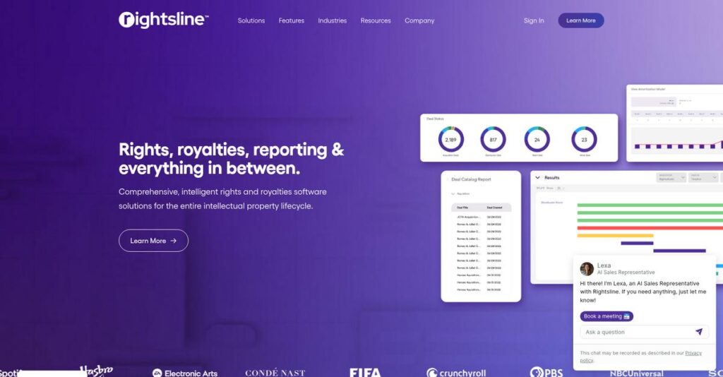 Rightsline Homepage