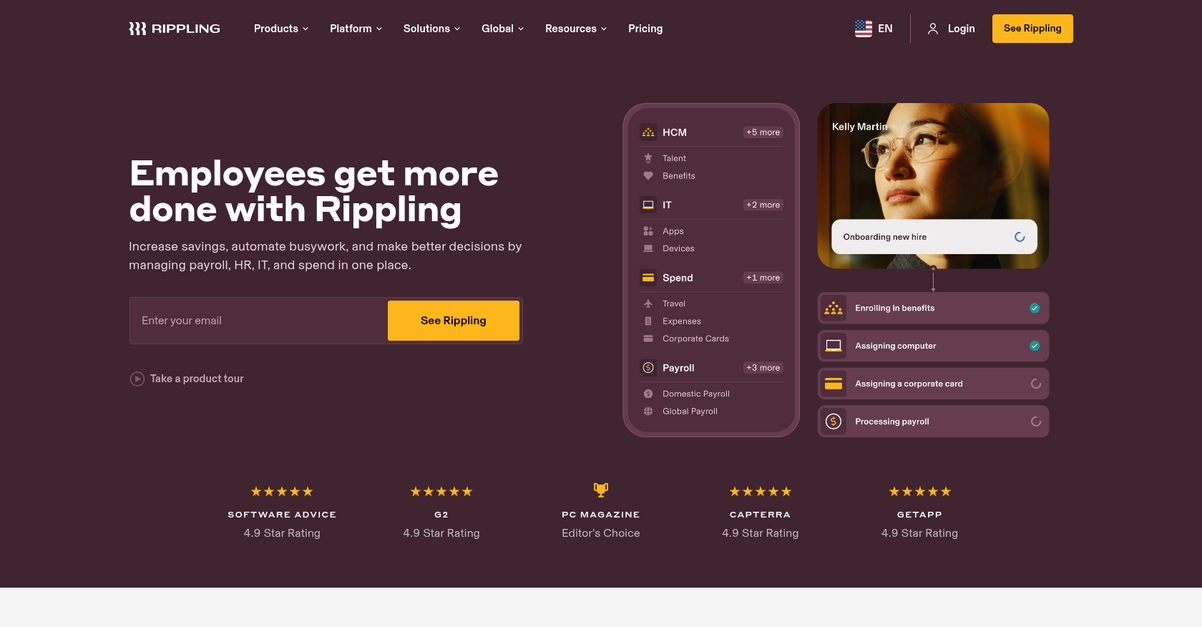 Rippling Homepage