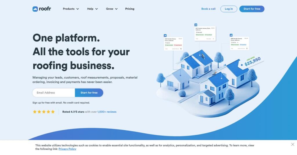 Roofr Homepage