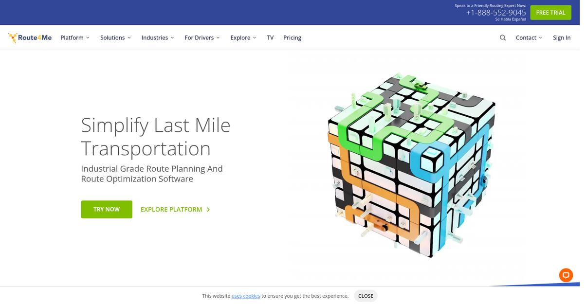Route4me Homepage