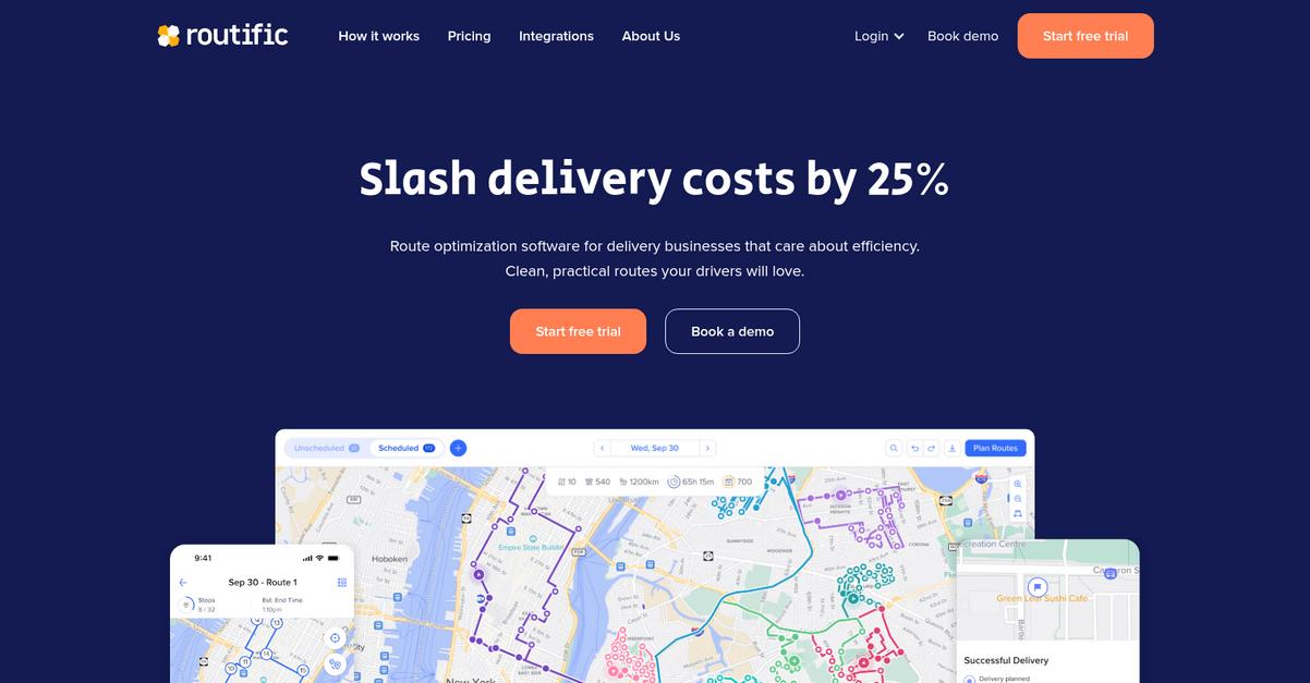 Routific Homepage
