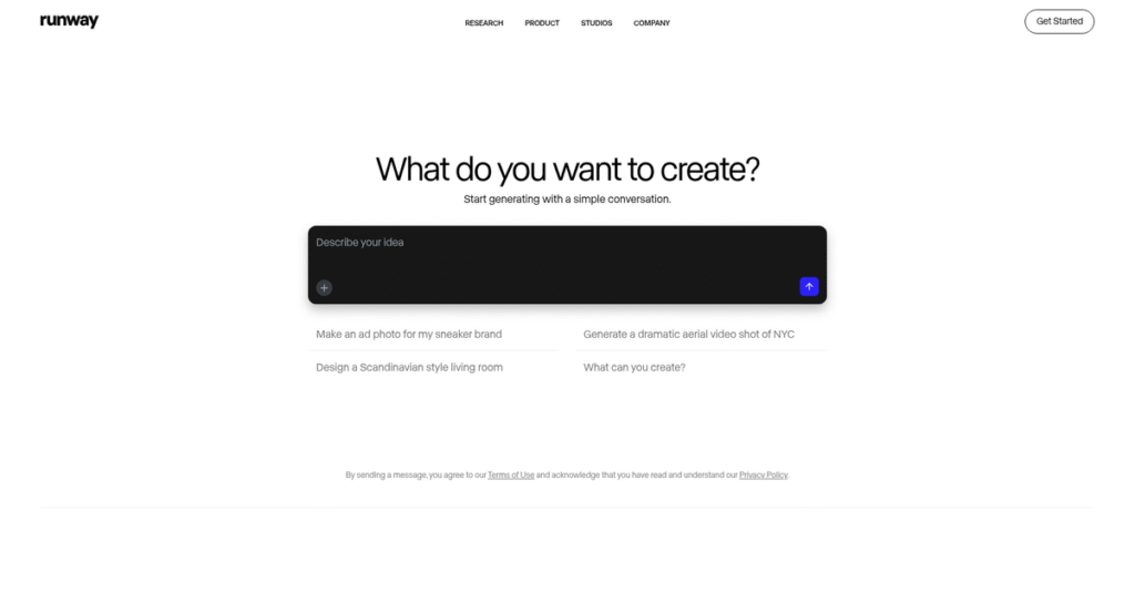 Runway Homepage